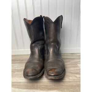 BF Goodrich Vintage Roper Boots Steerhide 660 Combination Last Size 8 USA Brown